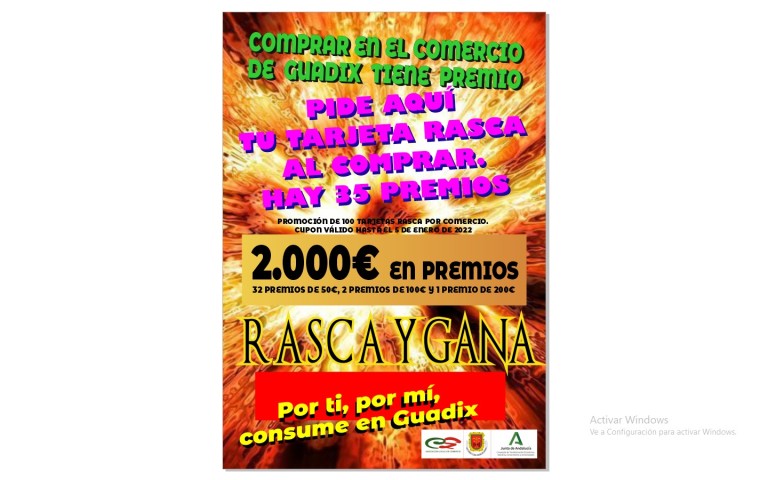 RASCA Y GANA 2.000 € EN PREMIOS